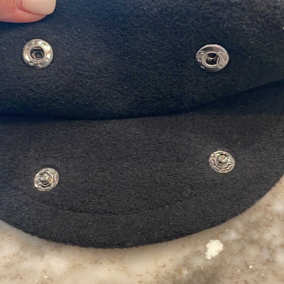 Jos. A. Bank Wool Blend Newsboy Cabbie Cap Hat Black L - Picture 3 of 4